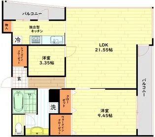 ザ・タワー大阪レジデンス【4階】の間取り
