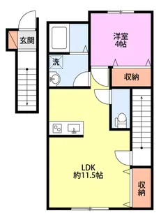 Claire MOTOMACHI【2階】の間取り