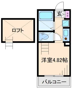 ポンデロッサ駒岡【1階】の間取り