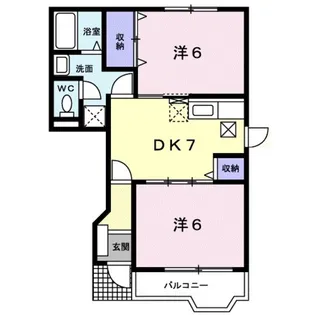 グランデール A【1階】の間取り