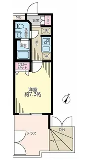 プレール・ドゥーク北新宿II【1階】の間取り