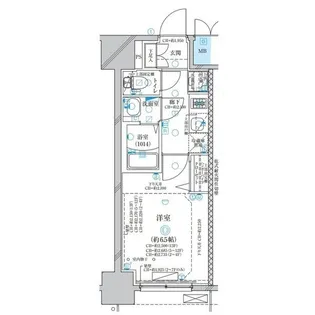 ディアレイシャス名古屋太閤通【3階】の間取り
