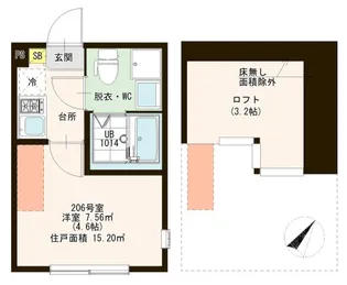 Cheval Nord【2階】の間取り