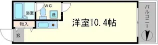 ライオンズシティ難波南【4階】の間取り