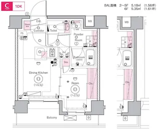 BPRレジデンスMOTOMACHI BAY SIDE【3階】の間取り