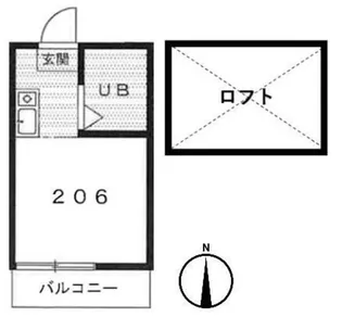 プリンセスコート代沢【1階】の間取り