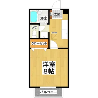 パルコーポ真鍋【1階】の間取り