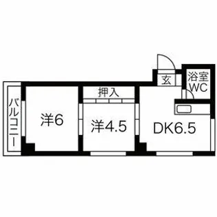 白山パレドール【3階】の間取り