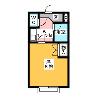 ハイツ山幸【4階】の間取り