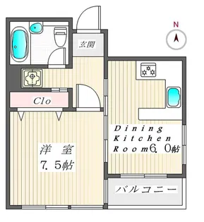 ヴィラ駒込【2階】の間取り
