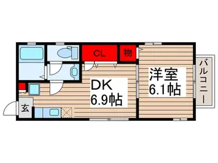 エルベヒルトップテラス【1階】の間取り
