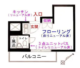 ライオンズマンション南青山シドニービル【11階】の間取り