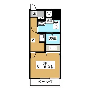 セントレイクセレブ代官町【4階】の間取り