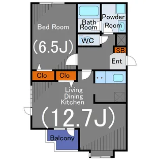 グランディオッソ【5階】の間取り
