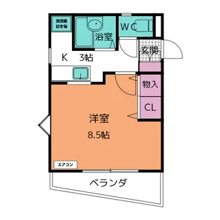 グローバル12【4階】の間取り