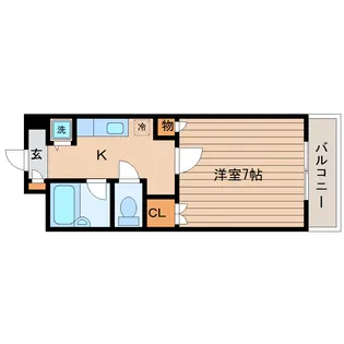 スターライト台原【1階】の間取り