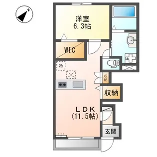 パインフォレスト浜の宮II【1階】の間取り