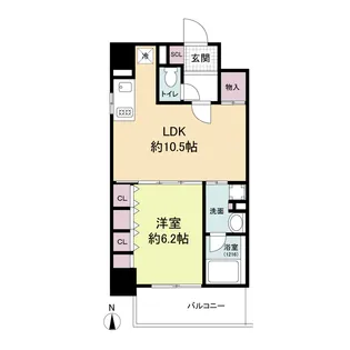 アプリーレ堺筋本町【9階】の間取り