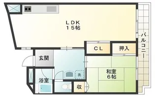 上高田四丁目団地1号棟【2階】の間取り