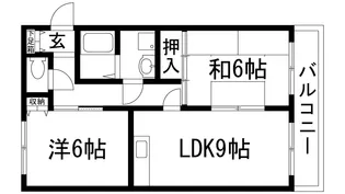 グランジュール泉ガ丘【2階】の間取り