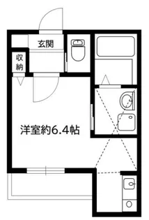 minerumo Tsurumi【1階】の間取り