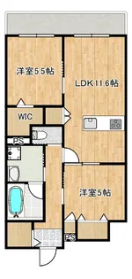 LA MAISON 千年【4階】の間取り