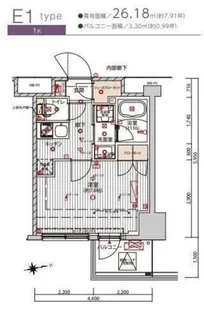 プレシャスハーモニー八王子【13階】の間取り