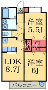 サンハイツ早野新田【1階】の間取り