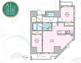 アーバンノット原宿【5階】の間取り