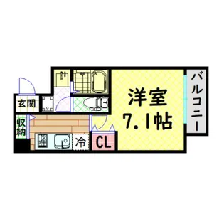 アドバンス上町台シュタット【2階】の間取り