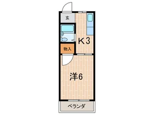 サンリッチハイツ【4階】の間取り