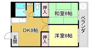 ユニヴェール【2階】の間取り