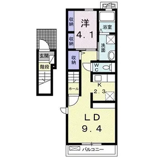 ラペックス・フェリオ【2階】の間取り