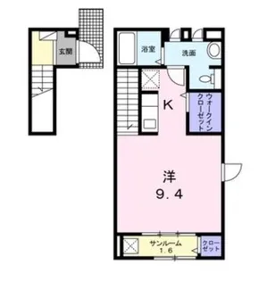 グレイス鶴里【2階】の間取り