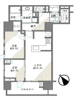 プラウド渋谷本町【2階】の間取り