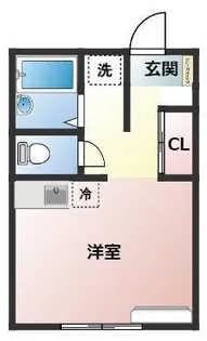 ひよりアパート【2階】の間取り