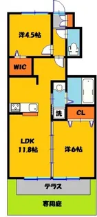 クレインIV【1階】の間取り