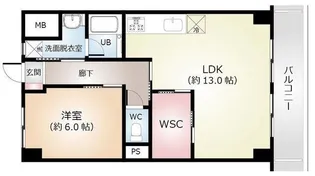 ラピスマンション【2階】の間取り