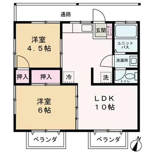 ネオハイツ中島【2階】の間取り