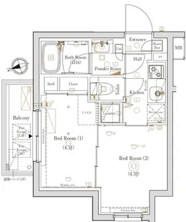 HY’s 新江古田【2階】の間取り