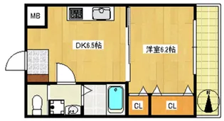 TOHYAMA MANSION HANARIUM【3階】の間取り