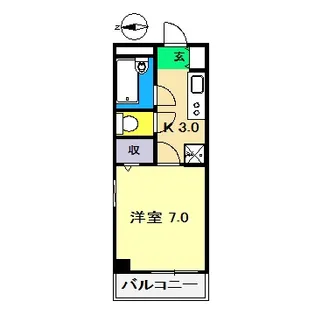 コーポみのり【2階】の間取り