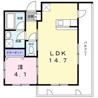 ルネスG才賀【1階】の間取り