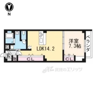 MORE河原町2【1階】の間取り