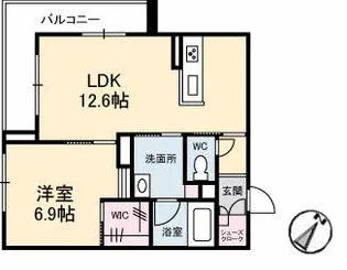 エイラント大福【3階】の間取り