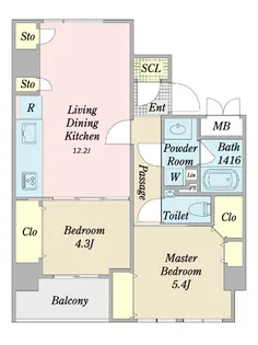 ROCHE LIEN【4階】の間取り