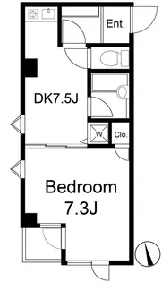 クレア学芸大学【4階】の間取り