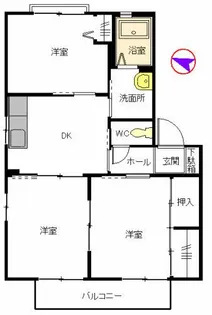 リバービュー I番館【2階】の間取り