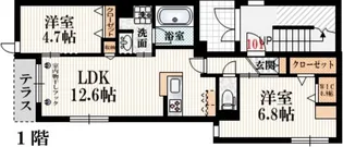 グレイスフィーユ目白【1階】の間取り