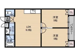 グルースコート【1階】の間取り